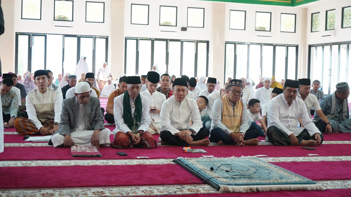 Pj Bupati Pringsewu Salat Idul Fitri Marindo Tanda Kemenangan