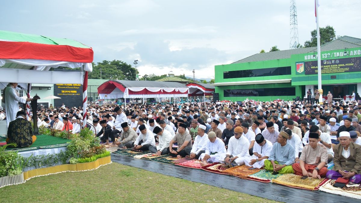 Sejarah Baru Ribuan Masyarakat Tumpah Ruah Shalat Idul Fitri Di