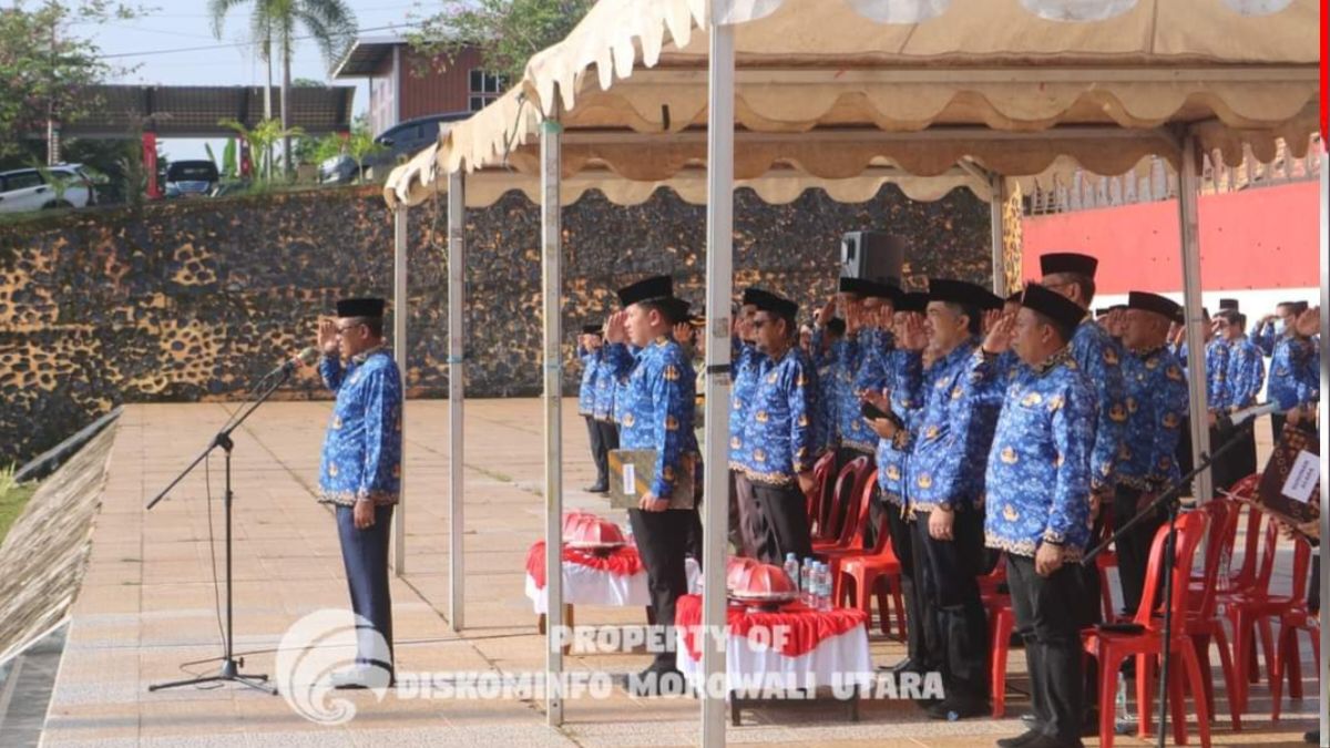 Wabup Morut Pimpin Upacara Peringatan Hut Ke 60 Provinsi Sulawesi