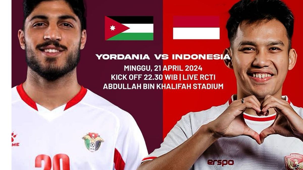 LINK LIVE STREAMING Timnas Indonesia Vs Yordania di Piala Asia U23