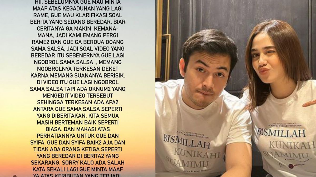 Pasca Isu Perselingkuh, Syifa Hadju Post Foto Rizky Nasar: Coba Tepis ...