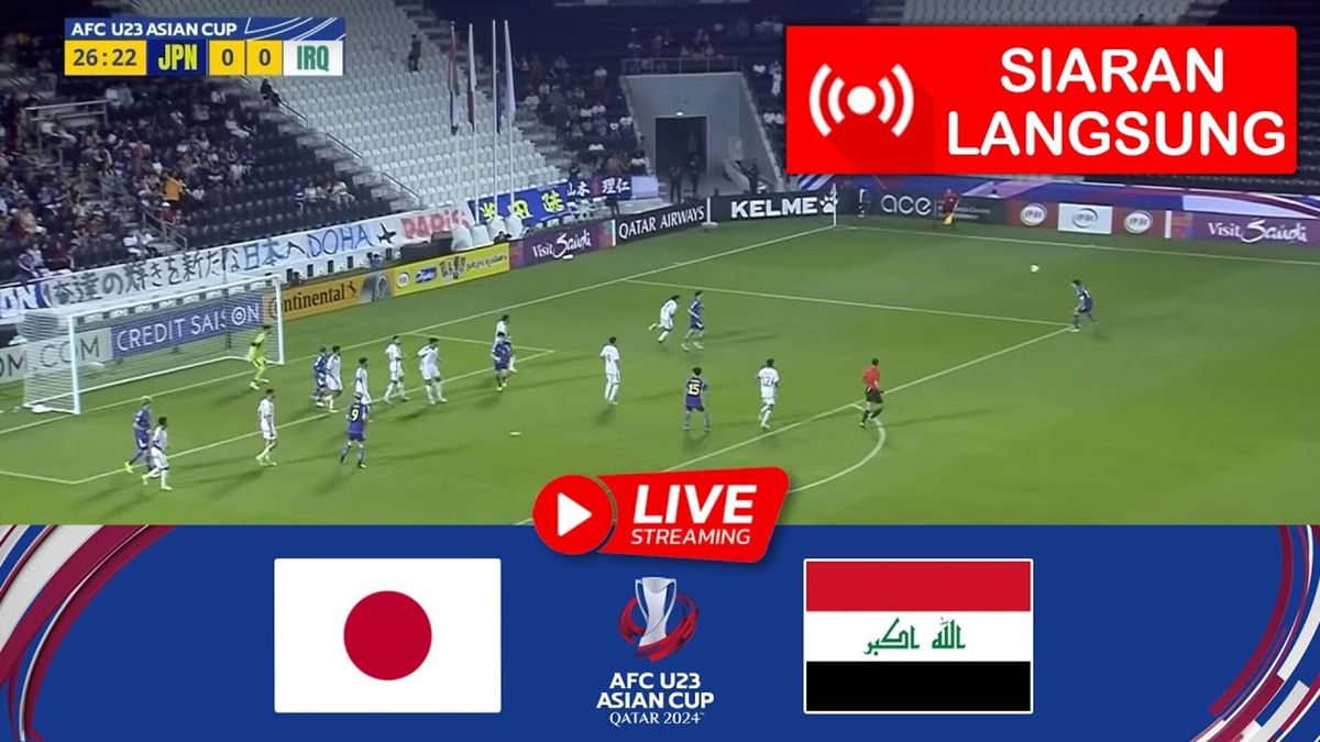 LINK Live Streaming Jepang vs Irak Piala Asia U23 AFC 2024, Nonton