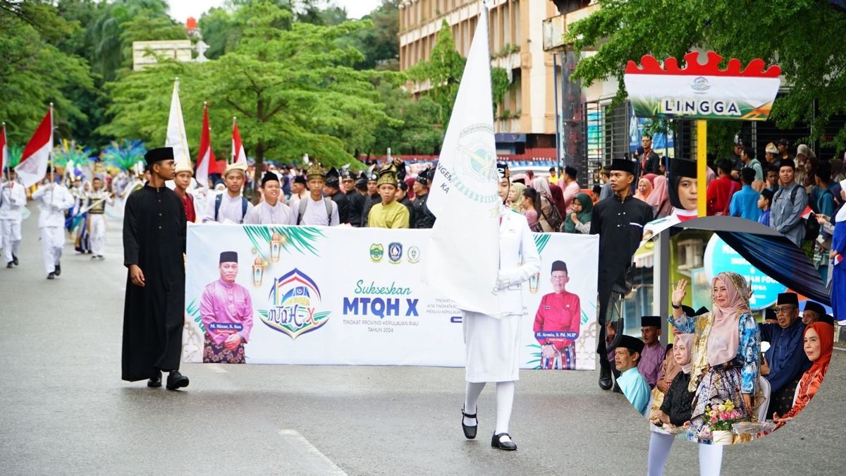 Ribuan Kafilah Semarakkan Pawai Ta Aruf Mtq Ke X Di Batam Cuaca Mendung Tak Surutkan Semangat