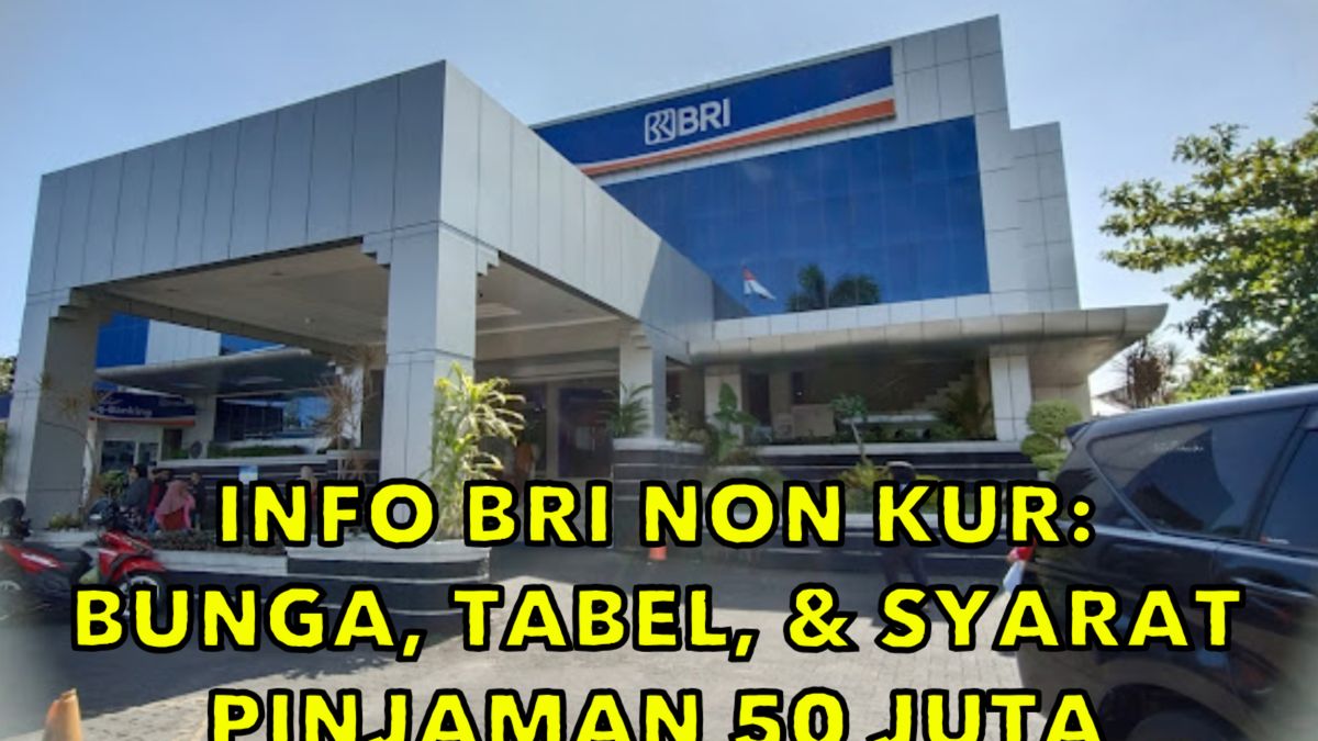 Info Bri Non Kur 2024 Bunga Tabel Dan Syarat Pinjaman 50 Juta