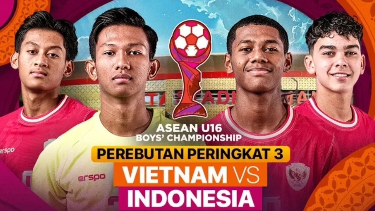 LINK Nonton Gratis! Live Streaming Timnas U16 Indonesia vs Vietnam