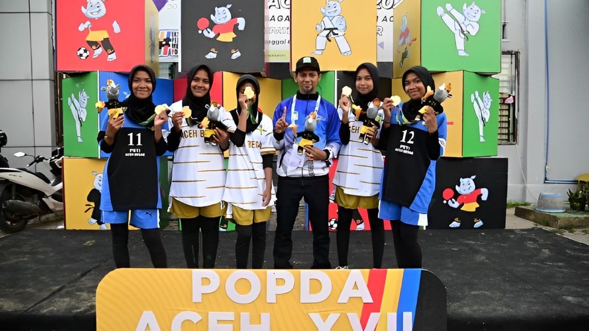 Tim Sepak Takraw Putri Aceh Besar Raih Emas, Tenis Lapangan Beregu