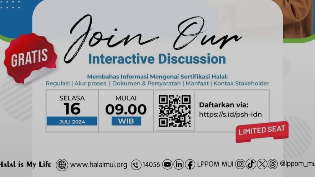 Ada Kelas Online Gratis Dari LPPOM MUI Bagi Pelaku Usaha Baru Dalam ...