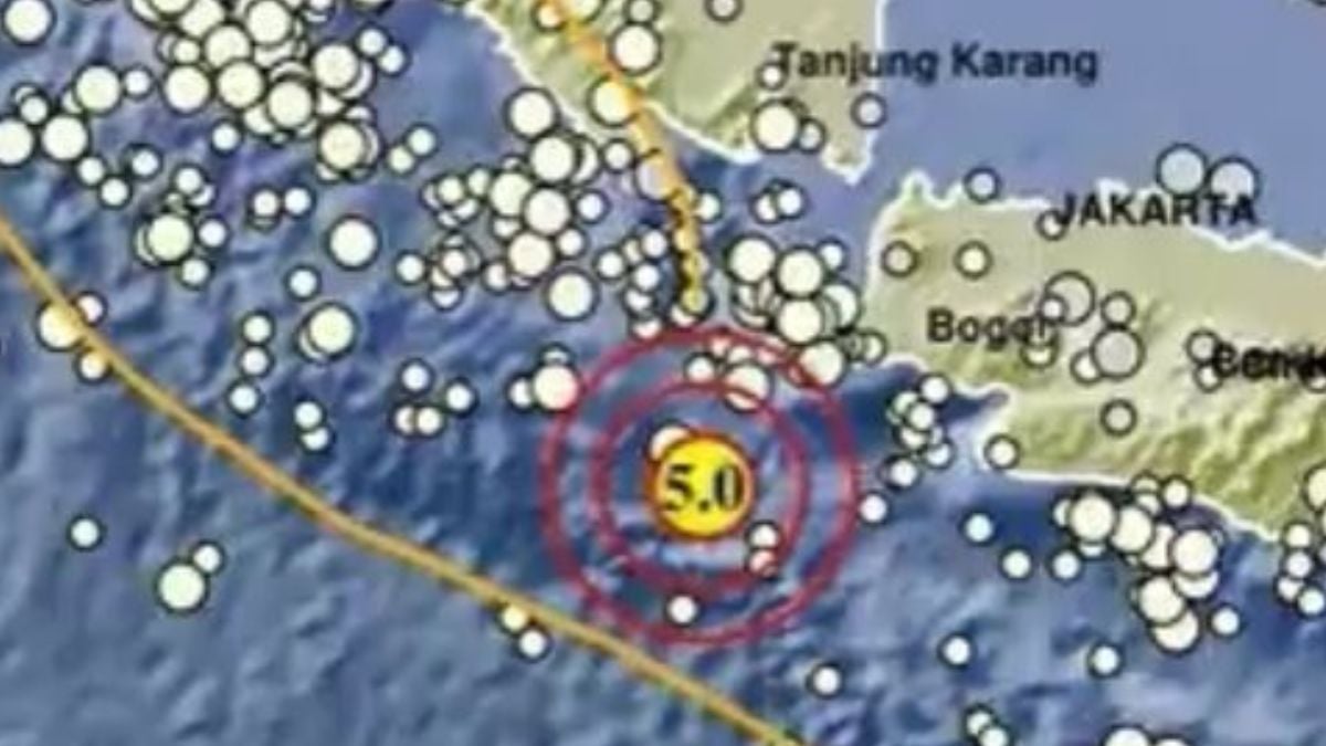 Gempa Magnitudo 5 Guncang Banten Pagi Ini