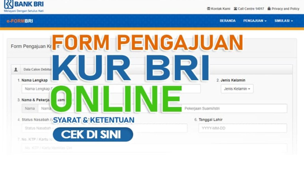 Tak Perlu Ke Bank Begini Cara Pinjam Kur Bri Secara Online Di 2024