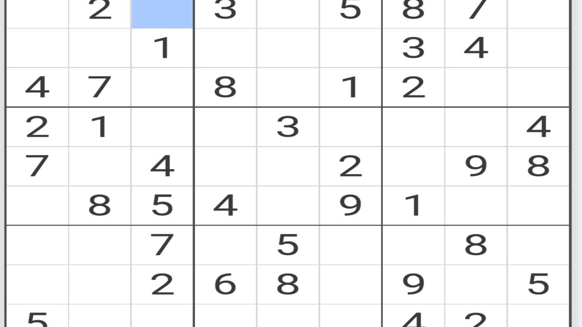 Inilah Jawaban Game Sudoku Puzzle Harian Tingkat Mudah Tanggal 27 Juli ...