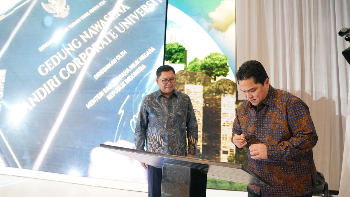 Erick Thohir Resmikan Gedung Nawasena Mandiri Corporate University, Sebut Penyiapan SDM Sangat Penting