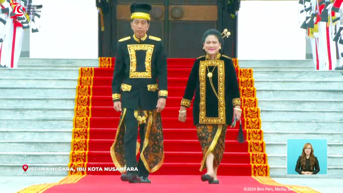 Kenakan Baju Adat Kustin Dari Kalimantan Timur, Presiden Joko Widodo ...