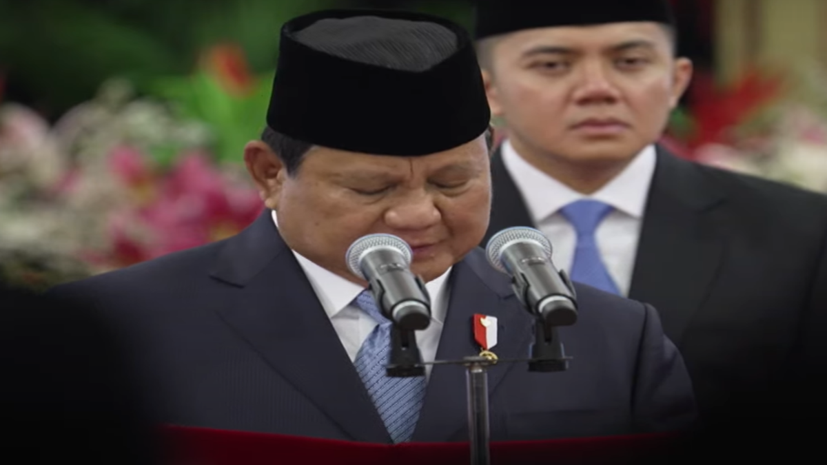 Resmi Dilantik Jadi Presiden, Berikut Pidato Lengkap Prabowo Subianto ...