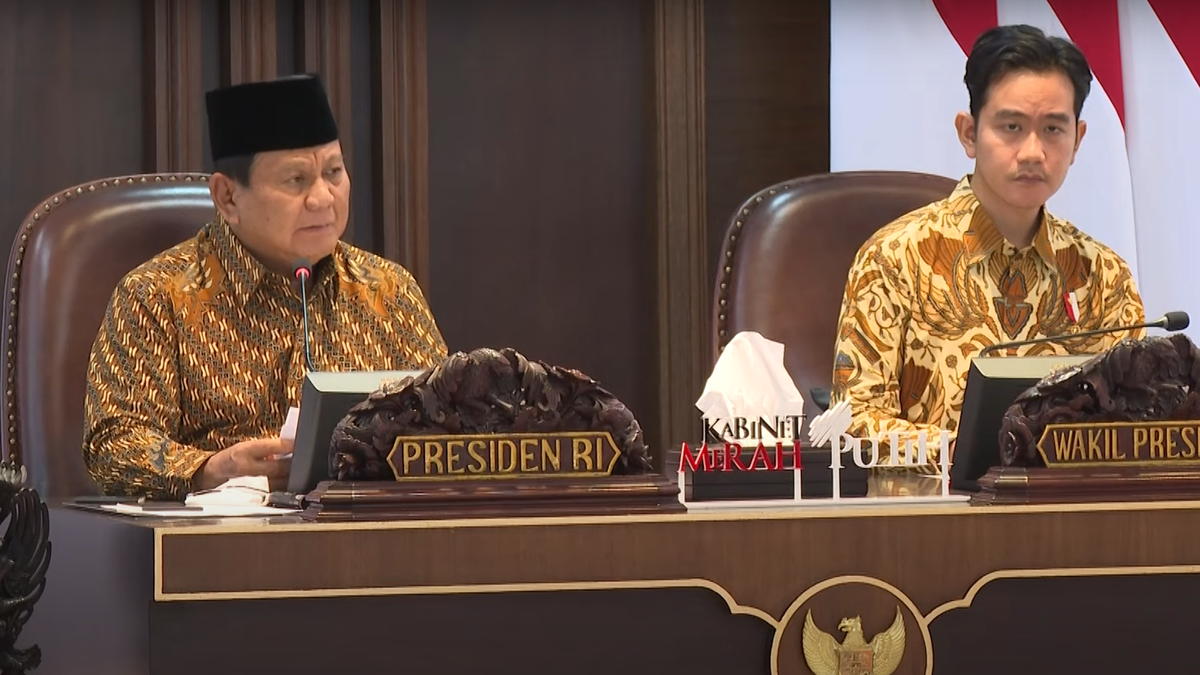 Pimpin Sidang Kabinet Paripurna Perdana, Presiden Prabowo Subianto ...