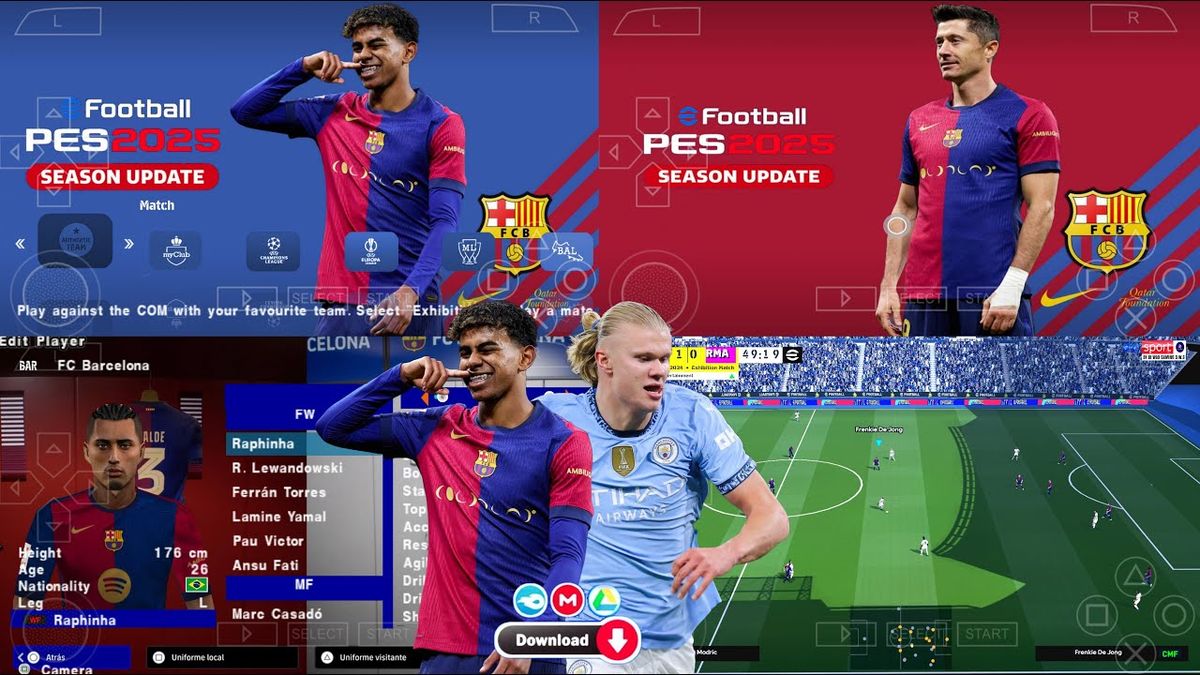 Download eFootball PES 2025 PPSSPP Update New Players and Enhanced Gameplay Features Jurnal Ngawi