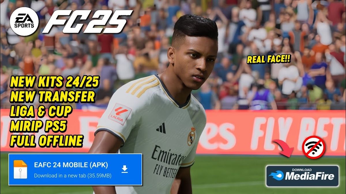 Download EA SPORTS FC 2025 PPSSPP Real Face Update & Transfer Terbaru