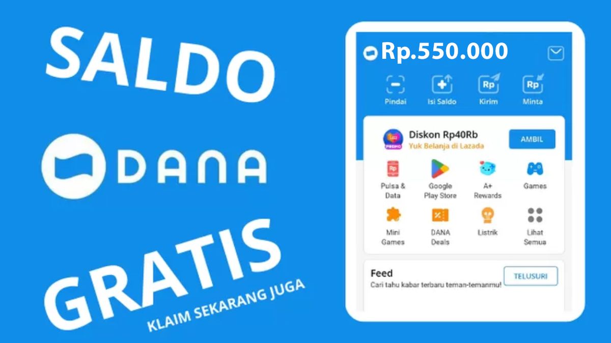 Kejutan Saldo Gratis Rp345 000 Dari DANA Kaget Hari Ini 18 Desember