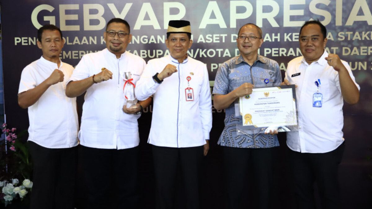 Tangerang Peringkat Dua Pengelolaan Keuangan dan Aset Daerah Terbaik se-Banten