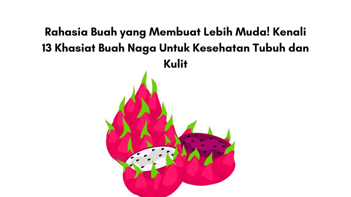 Rahasia Buah Yang Membuat Lebih Muda Kenali Khasiat Buah Naga Untuk