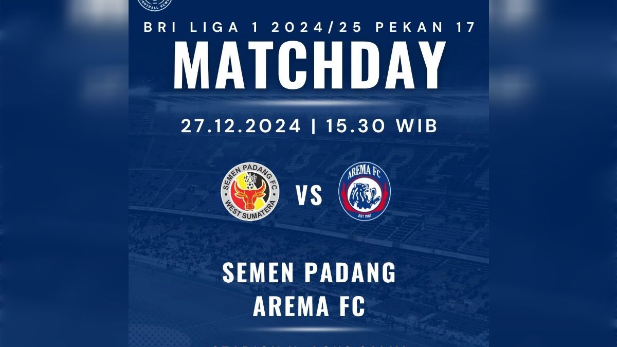 Sedang Berlangsung Live Streaming Semen Padang Vs Arema Fc Gratis Nonton Ada Di Sini Pedoman