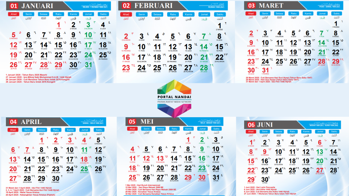 Kalender 2025 Rencanakan Liburanmu dari Sekarang! Daftar Lengkap Hari