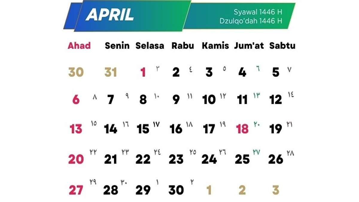 Link Download Kalender 2025 PDF Lengkap Dengan Tanggal Merah Hijriah