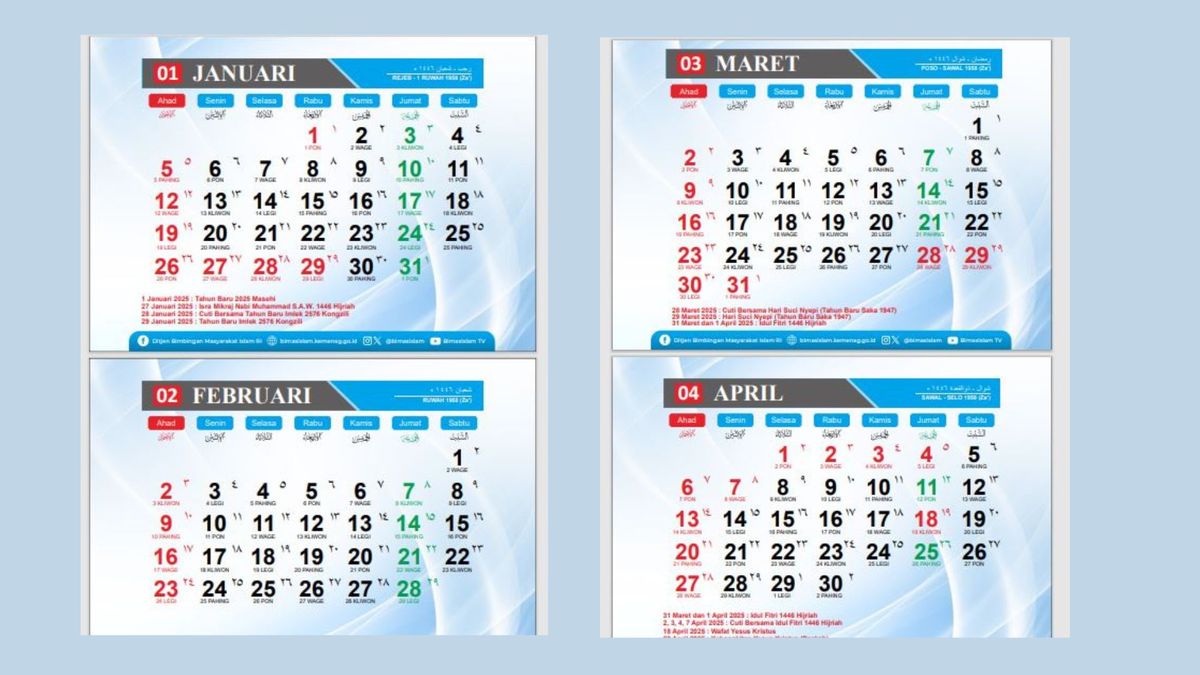 Kalender 2025 Kapan Hari Raya Idul Fitri dan Idul Adha? Daftar Lengkap