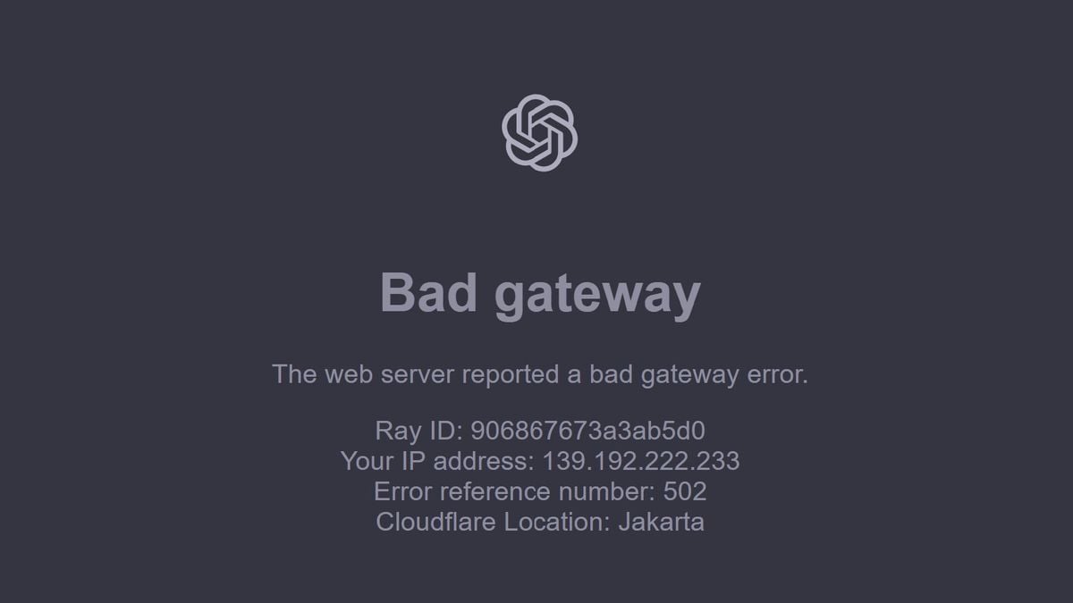 Chatgpt error hari ini kenapa selasa 10 juni 2025 down unknown error