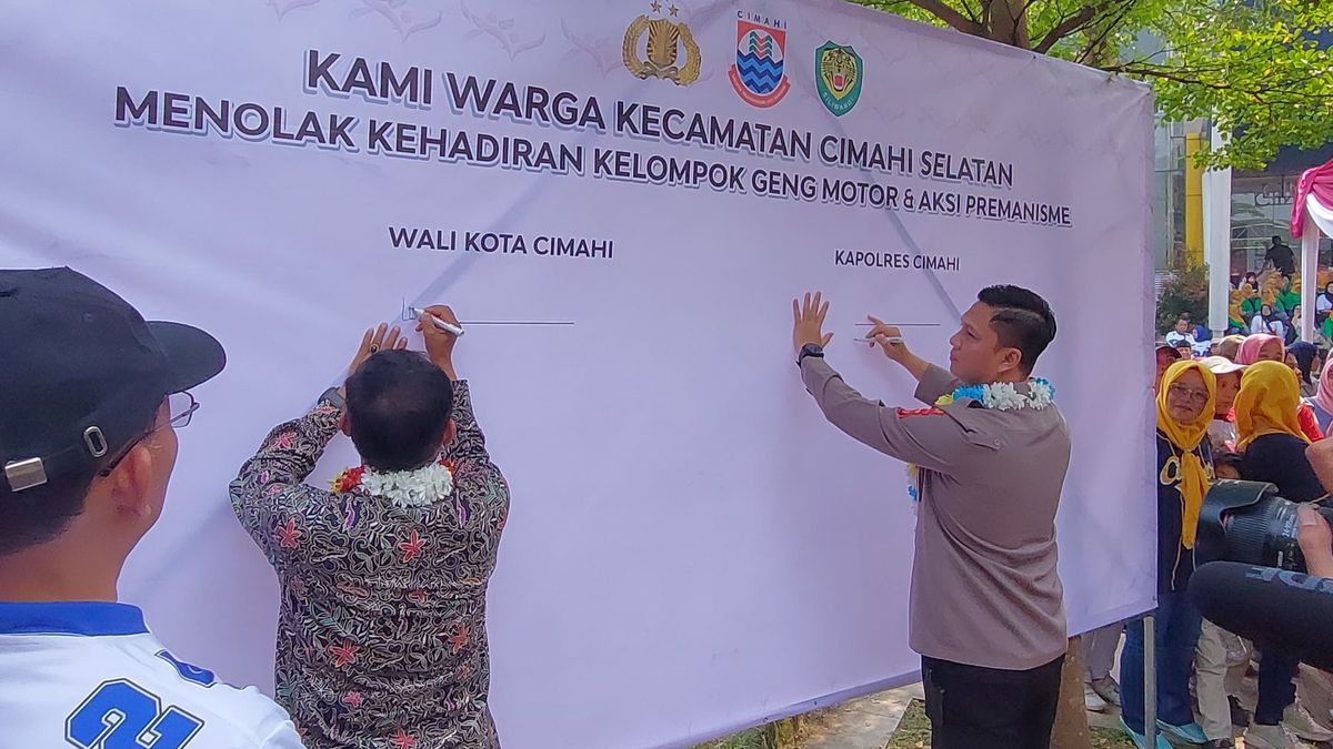 Cimahi Selatan Deklarasi Tolak Geng Motor dan Premanisme