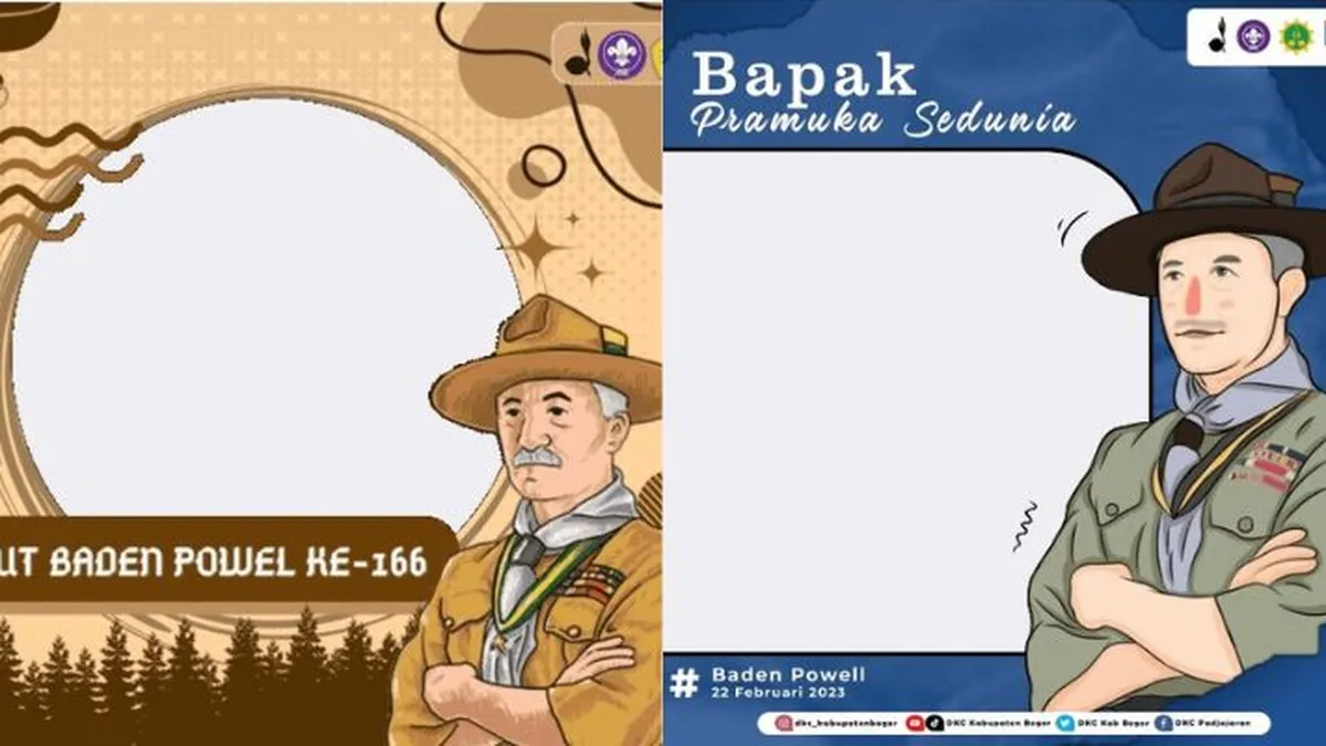 20 Link Twibbon Hari Bapak Pramuka Sedunia 2023, Rayakan Hari Baden Powell  ke-166 Tahun di Media Sosial