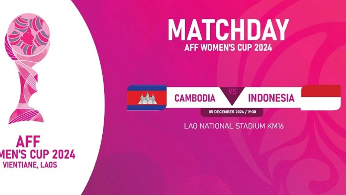 Link live streaming Timnas Putri Indonesia vs Kamboja di Final Piala AFF Wanita 2024 hari ini Kamis 5 Desember 2024.