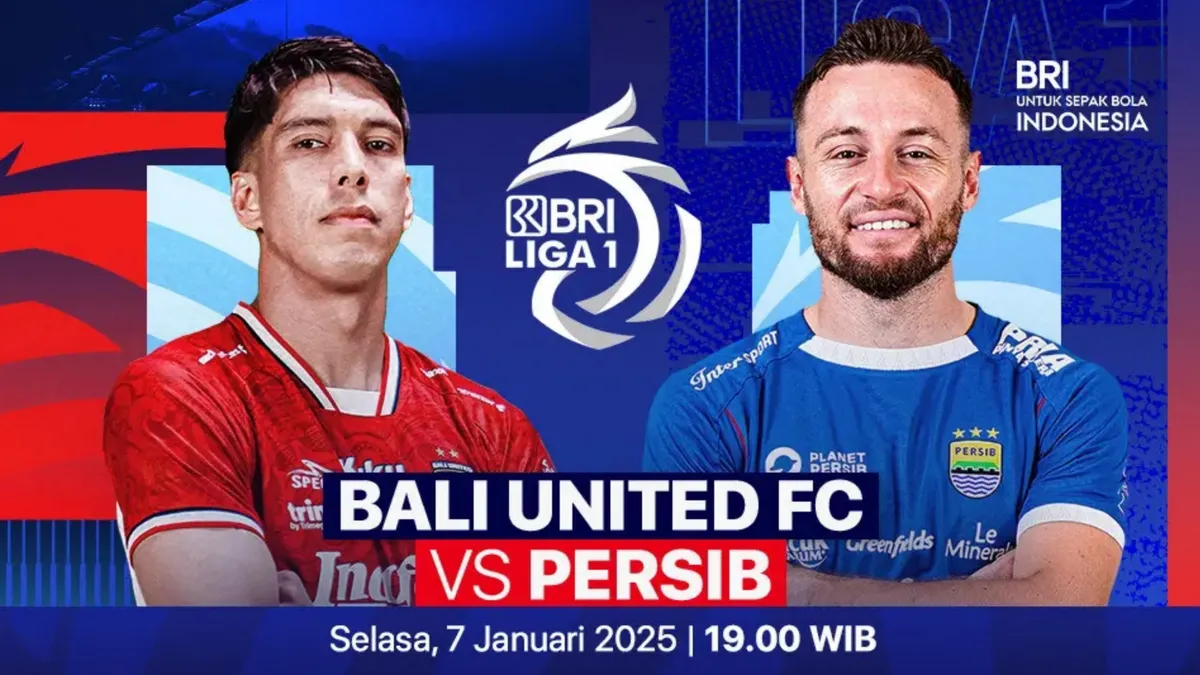 Link live streaming pertandingan tunda pekan ke-12 antara Bali United vs Persib di BRI Liga 1 2024-2025.