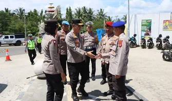H-2 Lebaran, Wakapolda Lampung Pantau Arus Mudik di Pesawaran, Wisata Pusat Perhatian