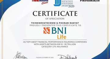 Bni Life Raih Predikat Best Financial Performance Di Ajang Indonesia Insurance Innovation Award 2020 Pikiran Rakyat Com