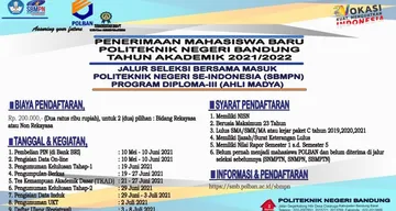 Penerimaan Mahasiswa Baru Politeknik Negeri Bandung Simak Syarat Syaratnya Pikiran Rakyat Com