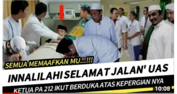 Tangkapan Layar YouTube Pilar Istana yang menyebut UAS meninggal dunia.