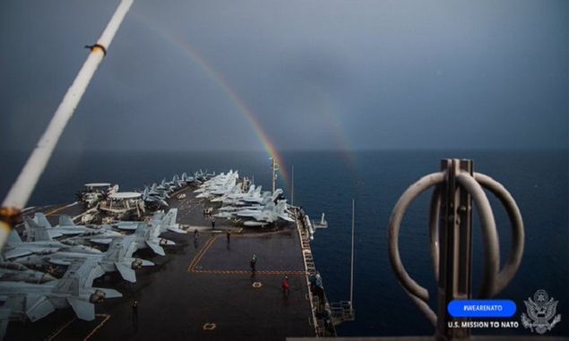 NATO-Rusia Kembali Tegang, Angkatan Laut AS Kirim Kelompok Serang Kapal Induk Berbendera USS Harry S Truman