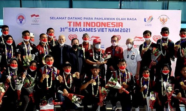Tim Dayung, Squad Paling Perkasa di SEA Games 2022, Tiba di Tanah Air, Kemenpora: Selamat Datang Pahlawan 