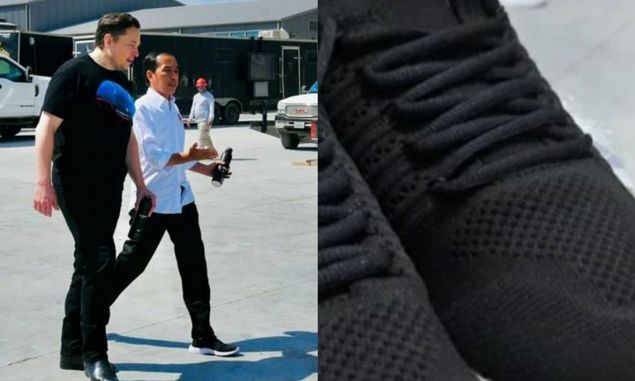 Ini Harga Sesungguhnya Sneakers Jokowi yang Dikenakan Saat Kunjungi Elon Musk, Jadi Sorotan di Malaysia