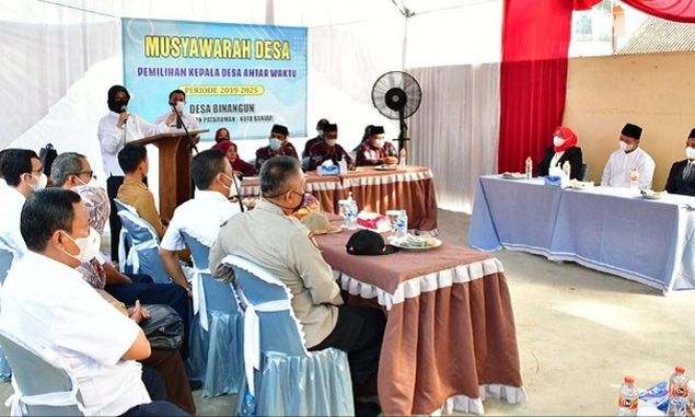 Bubun Sahban Meraih Suara Terbanyak Pilkades PAW Desa Binangun. Wali Kota: Jaga Kondusifitas KOta Banjar!