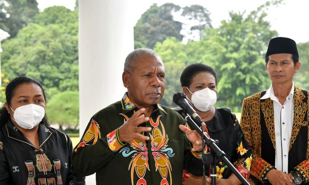 Bupati Jayapura Sampaikan ke Presiden Jokowi Bahwa Pemekaran DOB Papua Murni Aspirasi Masyarakat