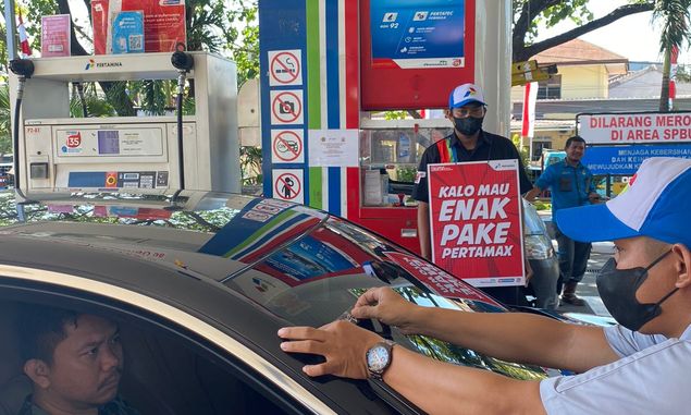 Hari Ini, Isi Pertamax dan Dex Series Gratis 1 Liter Khusus di Kota Makassar, Kendaraan Ditempeli Sticker 