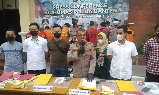 Polda Banten Gulung Praktik Judi Online, 24 Tersangka Ditangkap, Ancaman 10 Tahun Penjara Menanti