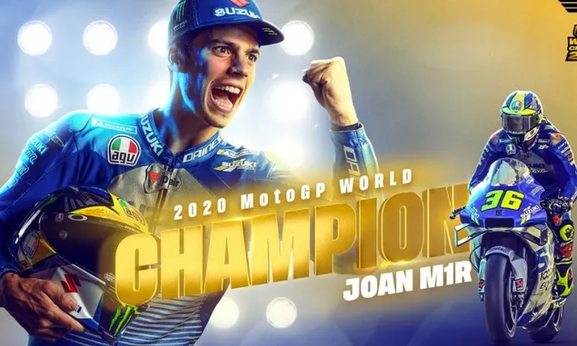 Selamat! Pebalap dari Suzuki Ecstar Joan Mir Sukses Raih Juara Dunia MotoGP 2020