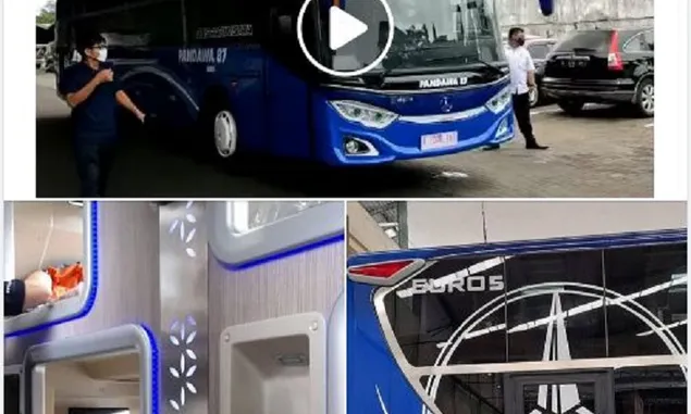 Tersebar Rilis Video Sleeper Bus Pertama di Indonesia dari Karoseri Adiputro Milik PO Pandawa 87