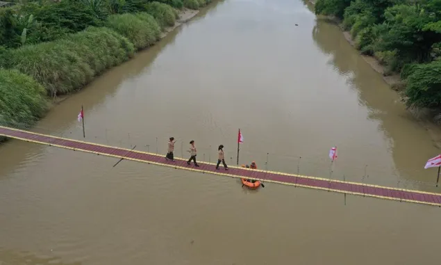 Jembatan Pramuka Cetak Rekor Muri, Penghubung Dua Provinsi Pertama di Indonesia