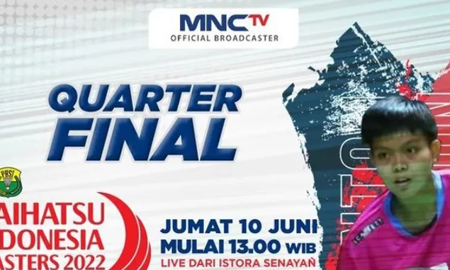 Klik Live Streaming MNCTV Sekarang! Nonton Laga Perempat Final Daihatsu Indonesia Masters 2022 Hari Ini