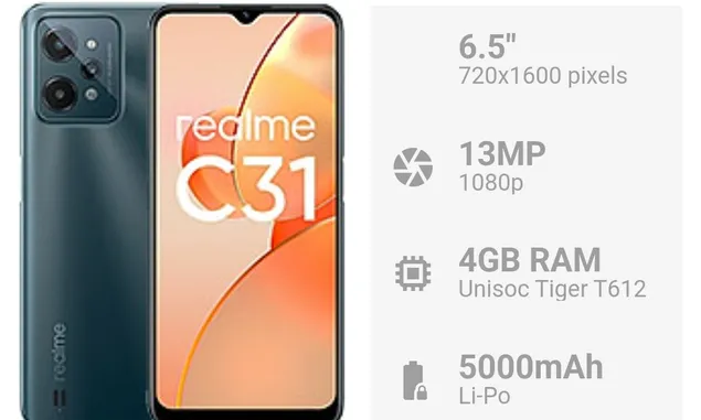 Cek Spesifikasi Lengkap! Realme C31 Ram 3GB Terbaru September 2022 Harga Satujutaan