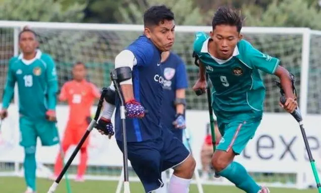 Pertandingan Piala Dunia Amputasi 2022. Tim Indonesia Kalah 0-5  Dengan Tim Amerika Serikat (AS)