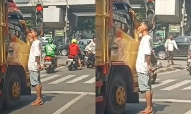 Yang Sedang Viral Saat Ini: Seorang Pria Diduga Palak Supir Truk di Lampu Merah Jembatan 3 Jakarta Utara